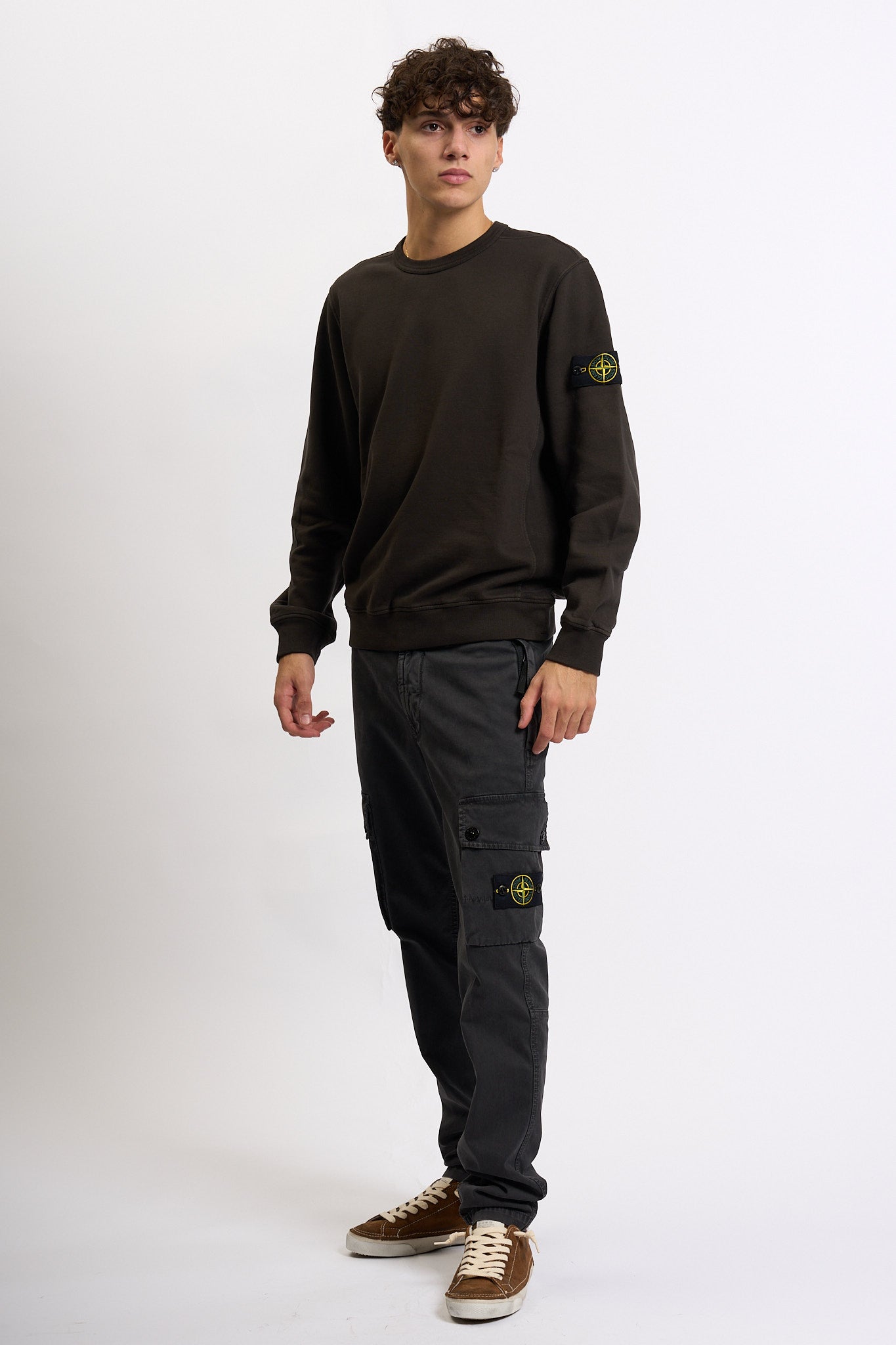 Stone island Felpa Girocollo k2s156100028s0a20 Piombo Uomo-7