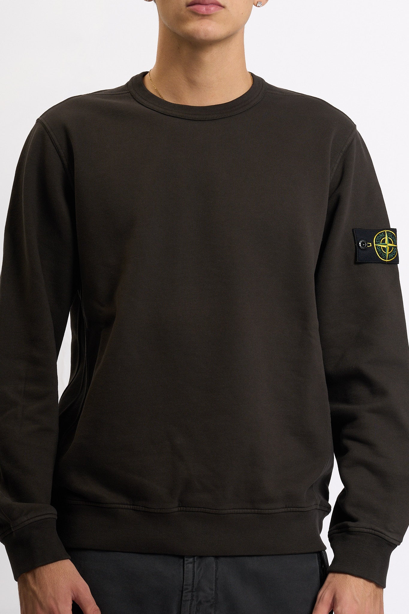 Stone island Felpa Girocollo k2s156100028s0a20 Piombo Uomo-3