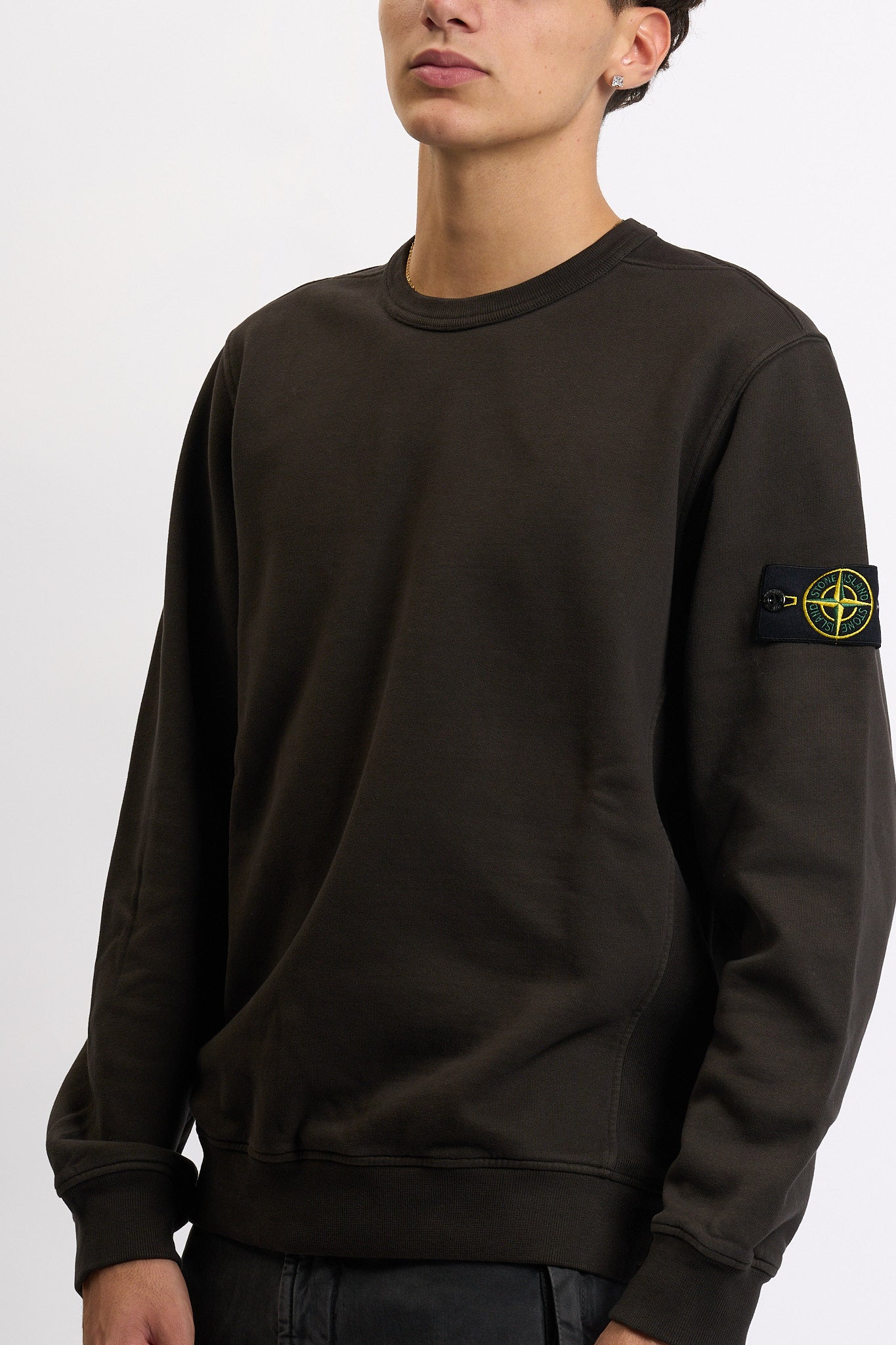 Stone island Felpa Girocollo k2s156100028s0a20 Piombo Uomo-4