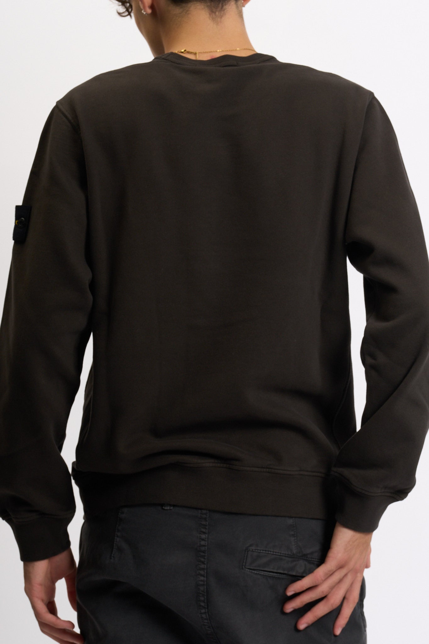 Stone island Felpa Girocollo k2s156100028s0a20 Piombo Uomo-5