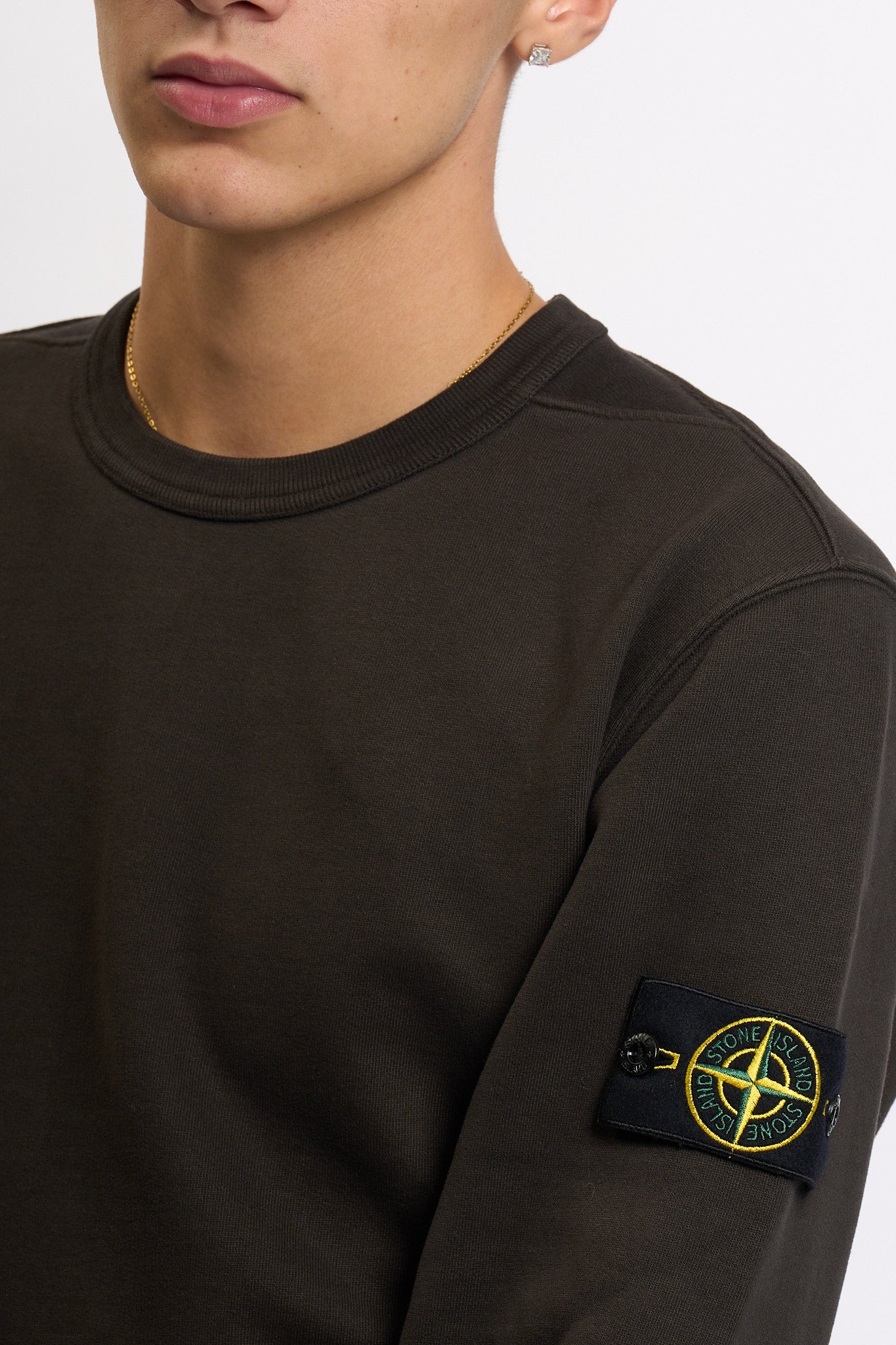 Stone island Felpa Girocollo k2s156100028s0a20 Piombo Uomo-6