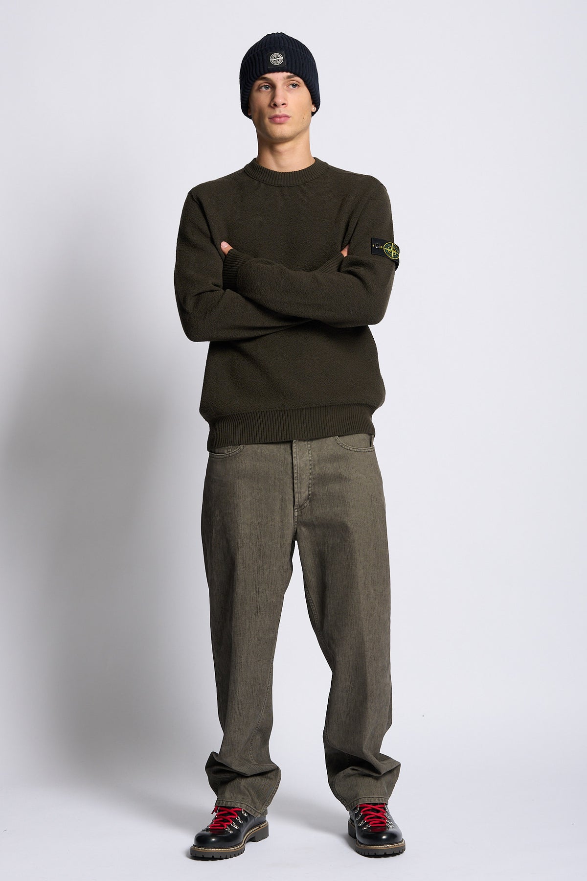 Stone island Girocollo Boucle' Testa di moro Uomo-2