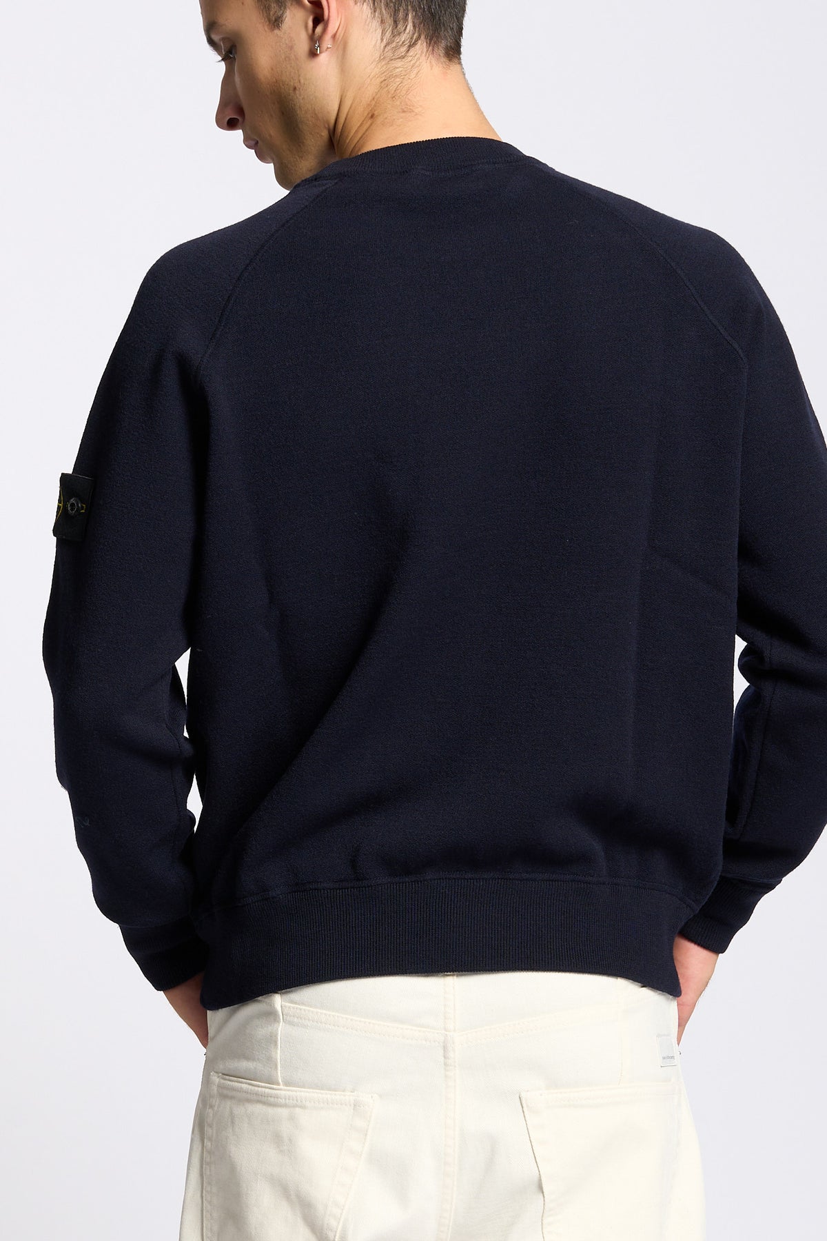 Stone island Girocollo Lana Blu Uomo-3