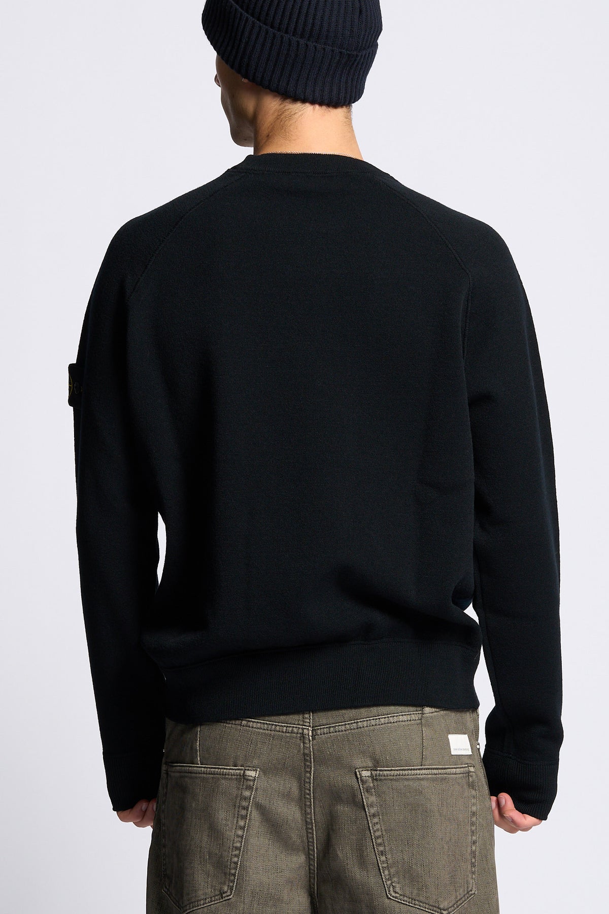 Stone island Girocollo Lana Nero Uomo-4