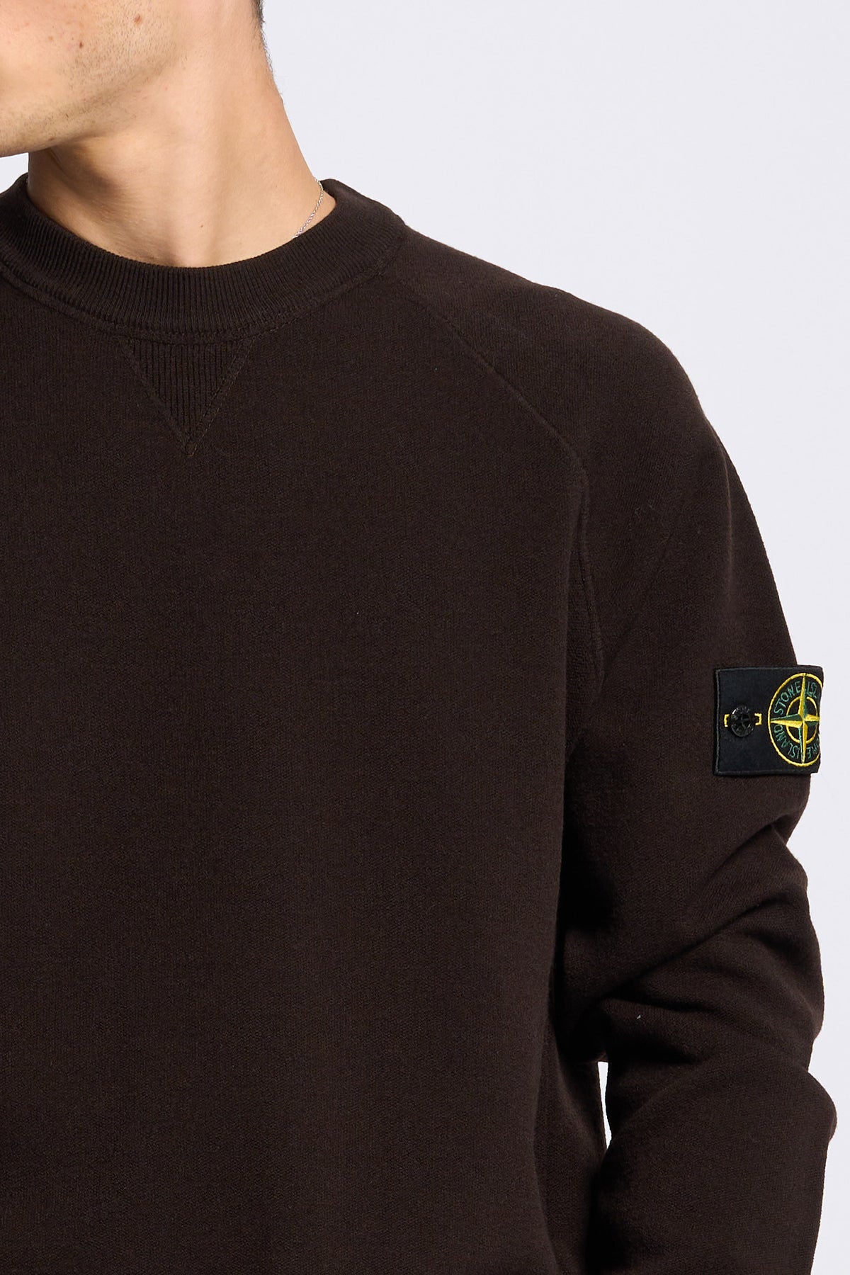 Stone island Girocollo Lana Testa di moro Uomo-4