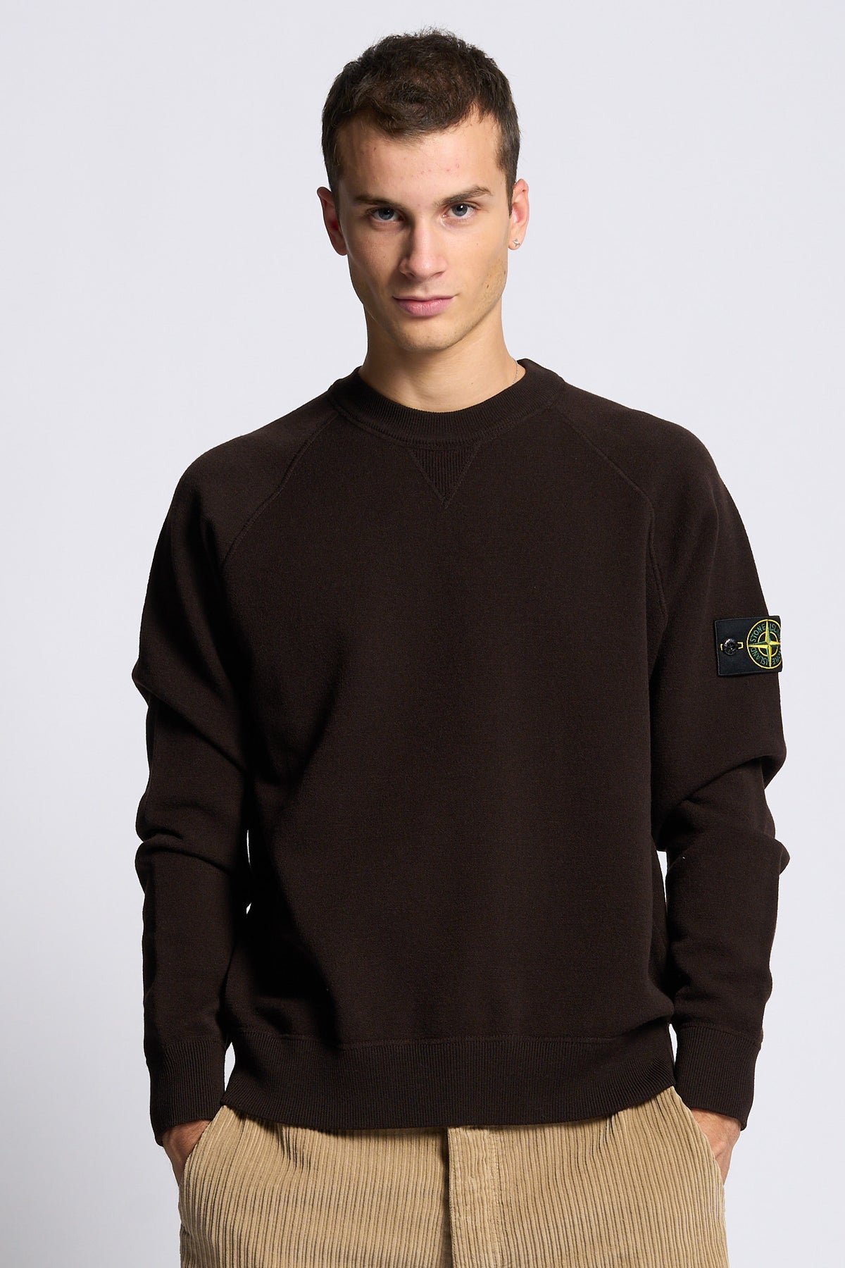 Stone island Girocollo Lana Testa di moro Uomo-5