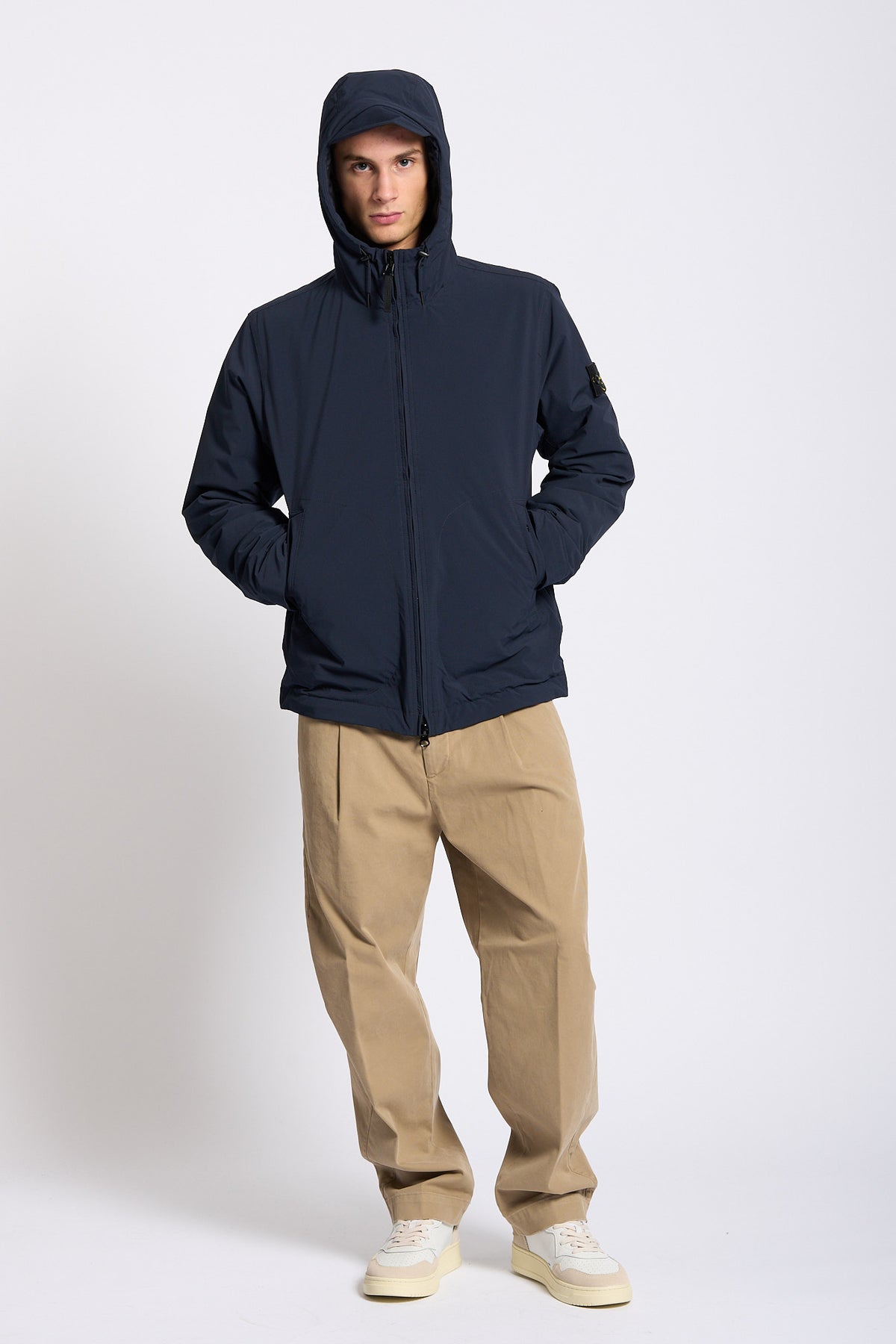 Stone island Giubbino Soft Shell Blu Uomo-9