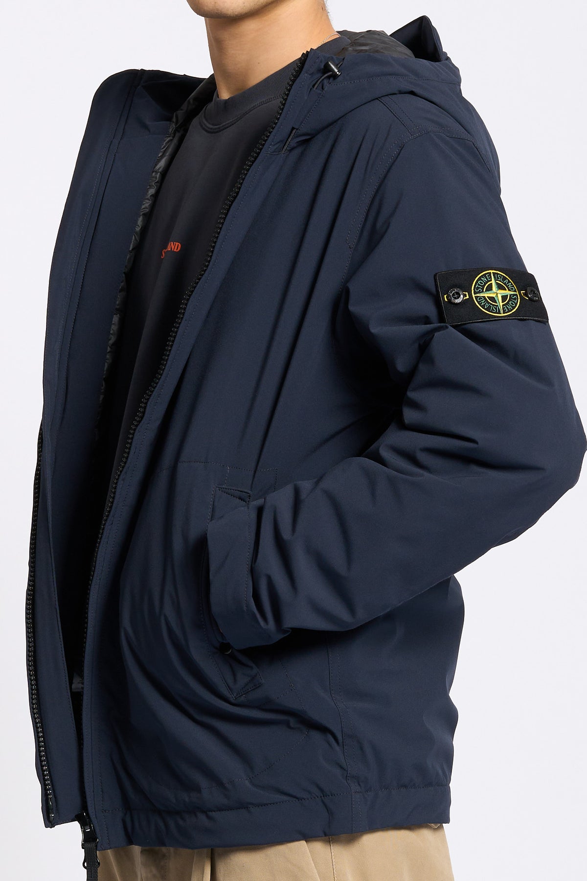 Stone island Giubbino Soft Shell Blu Uomo-5