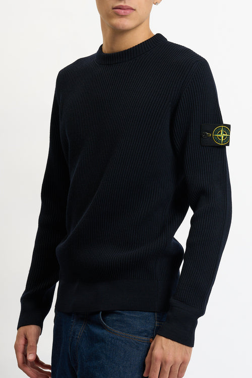Stone island Maglia Costa Giro Blu Uomo