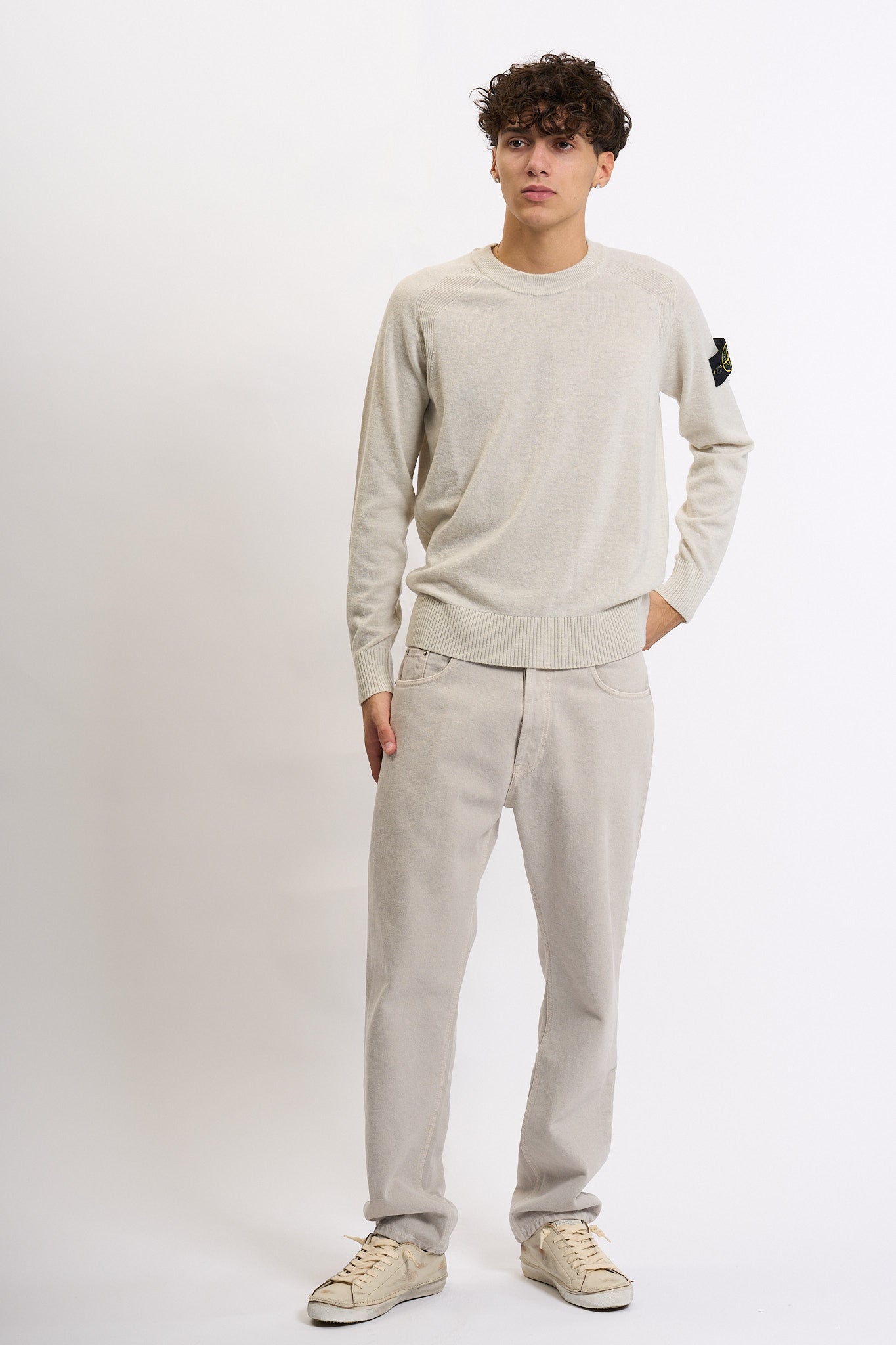 Stone island Maglia Geelong Avorio Uomo-3