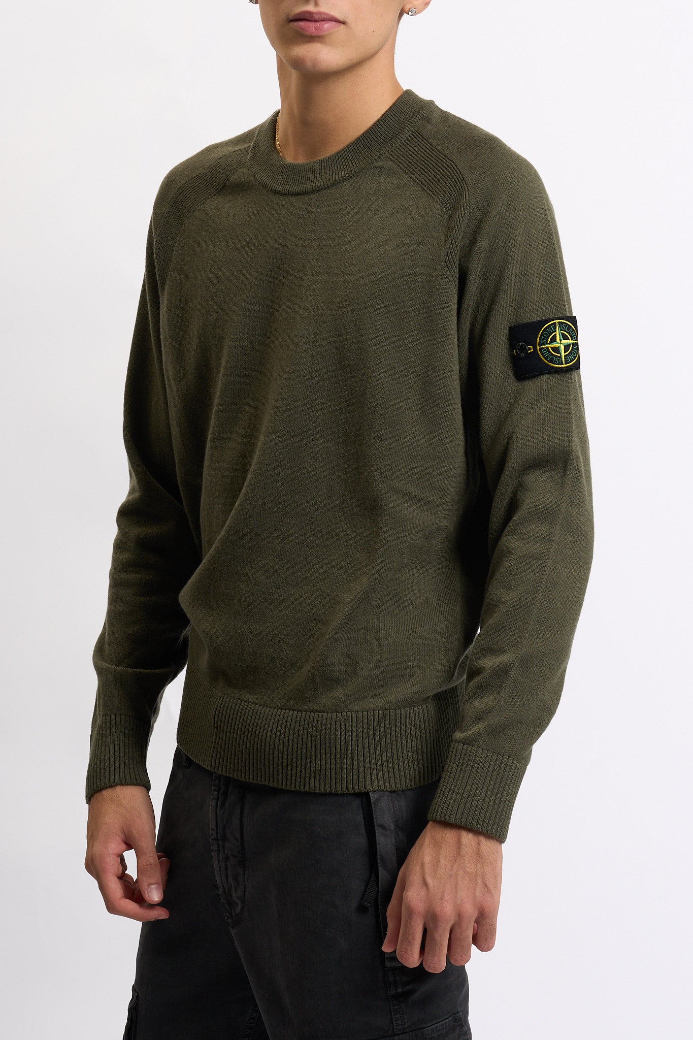 Stone island Maglia Geelong Militare Uomo-5