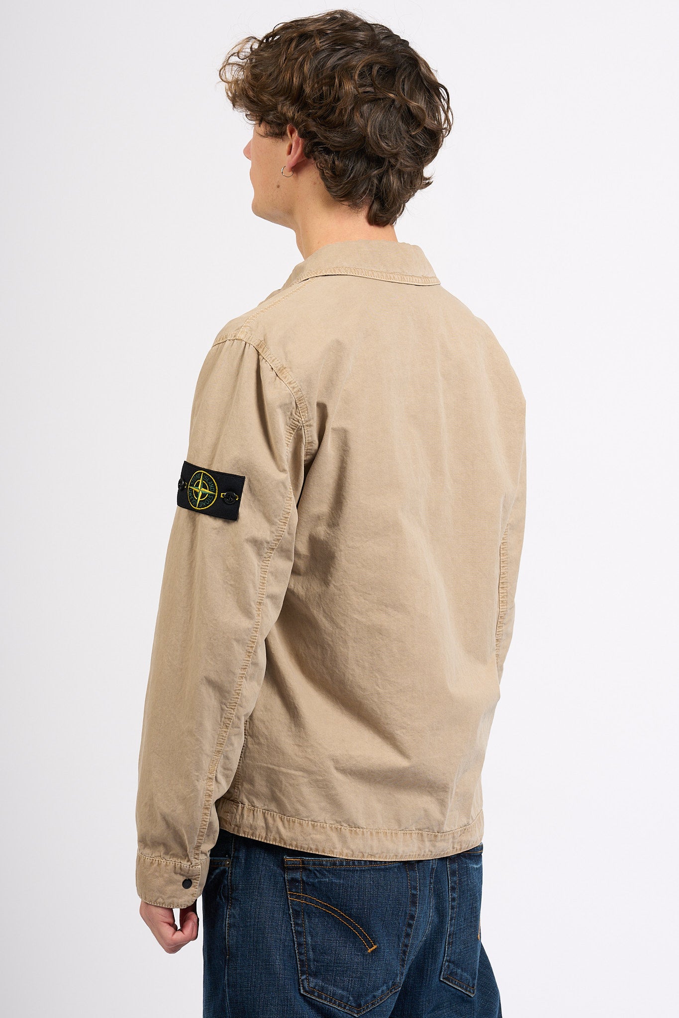 Stone island Overshirt in Canvas Desert Uomo-7