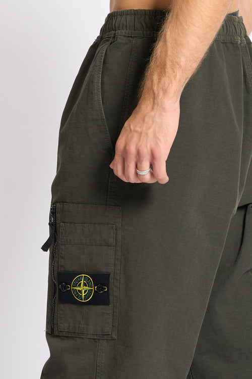 Stone island Pantalone Cargo Loose Testa di moro Uomo-2