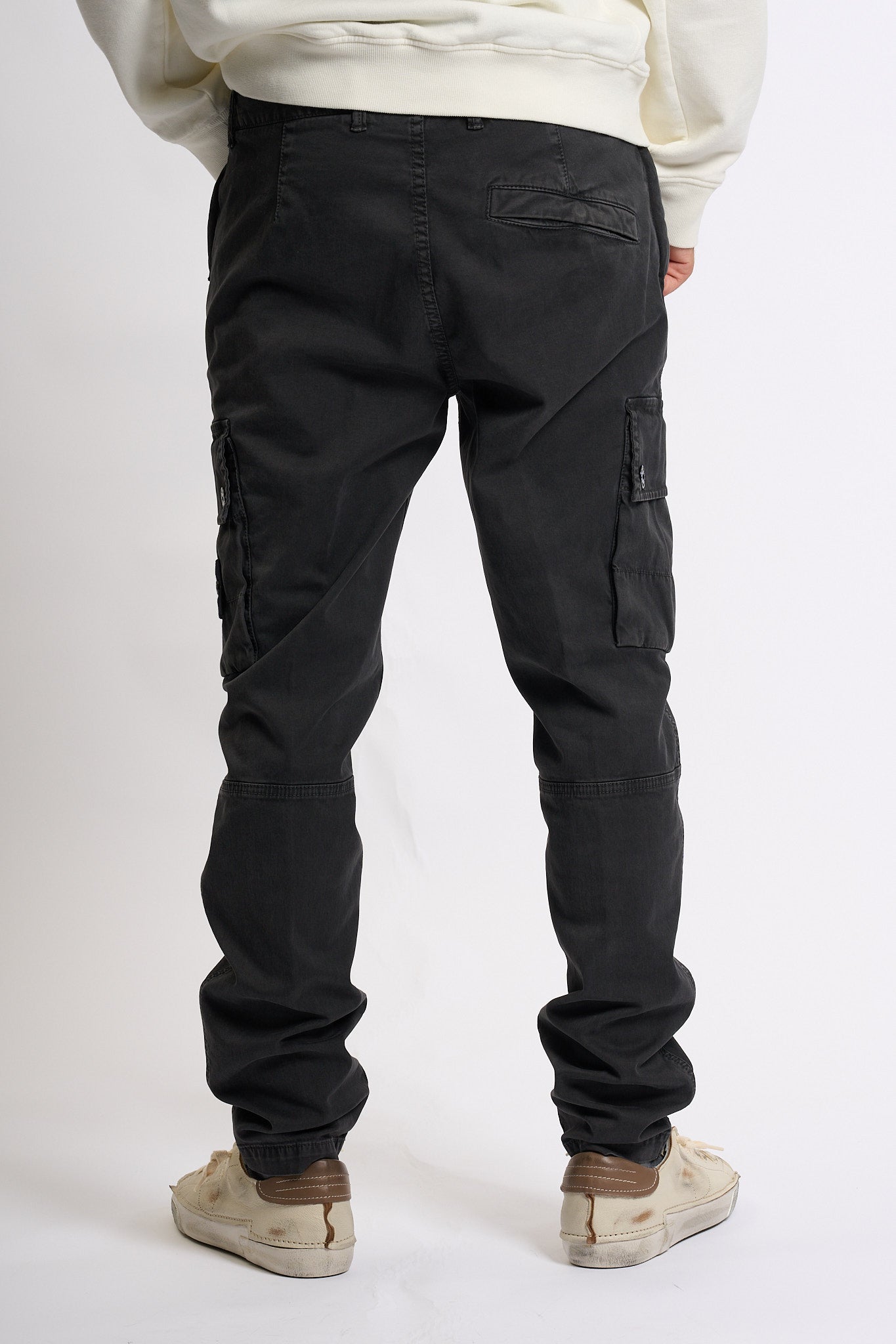 Stone island Pantalone Cargo Piombo Uomo-4