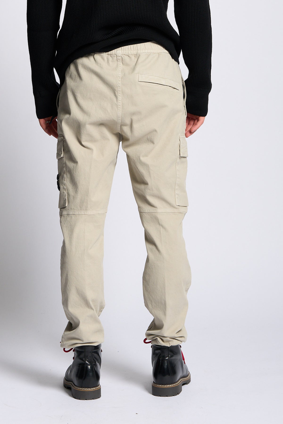 Stone island Pantalone Cargo Polsino Sabbia Uomo-4