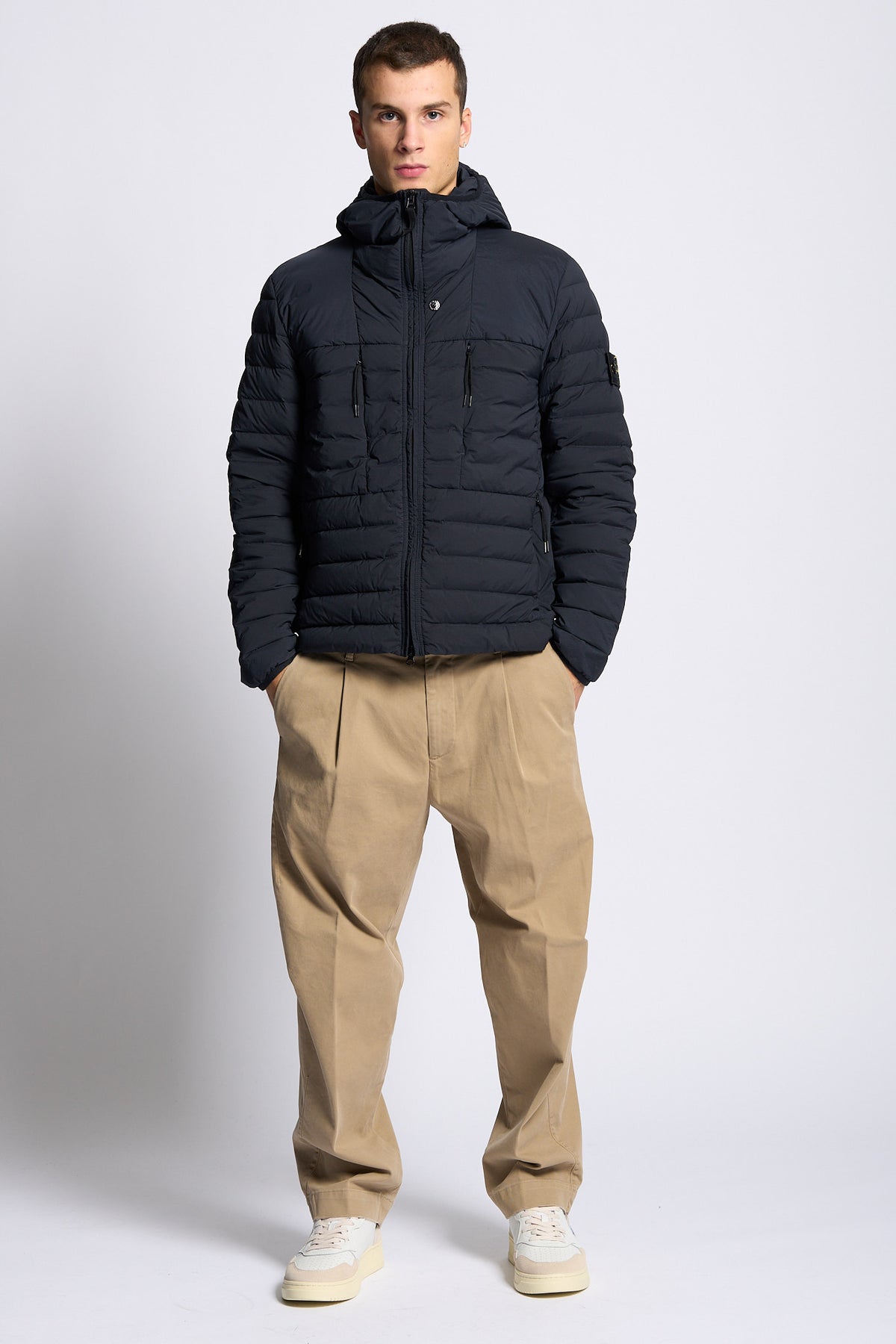 Stone island Piumino 100 Grammi Blu Uomo-2
