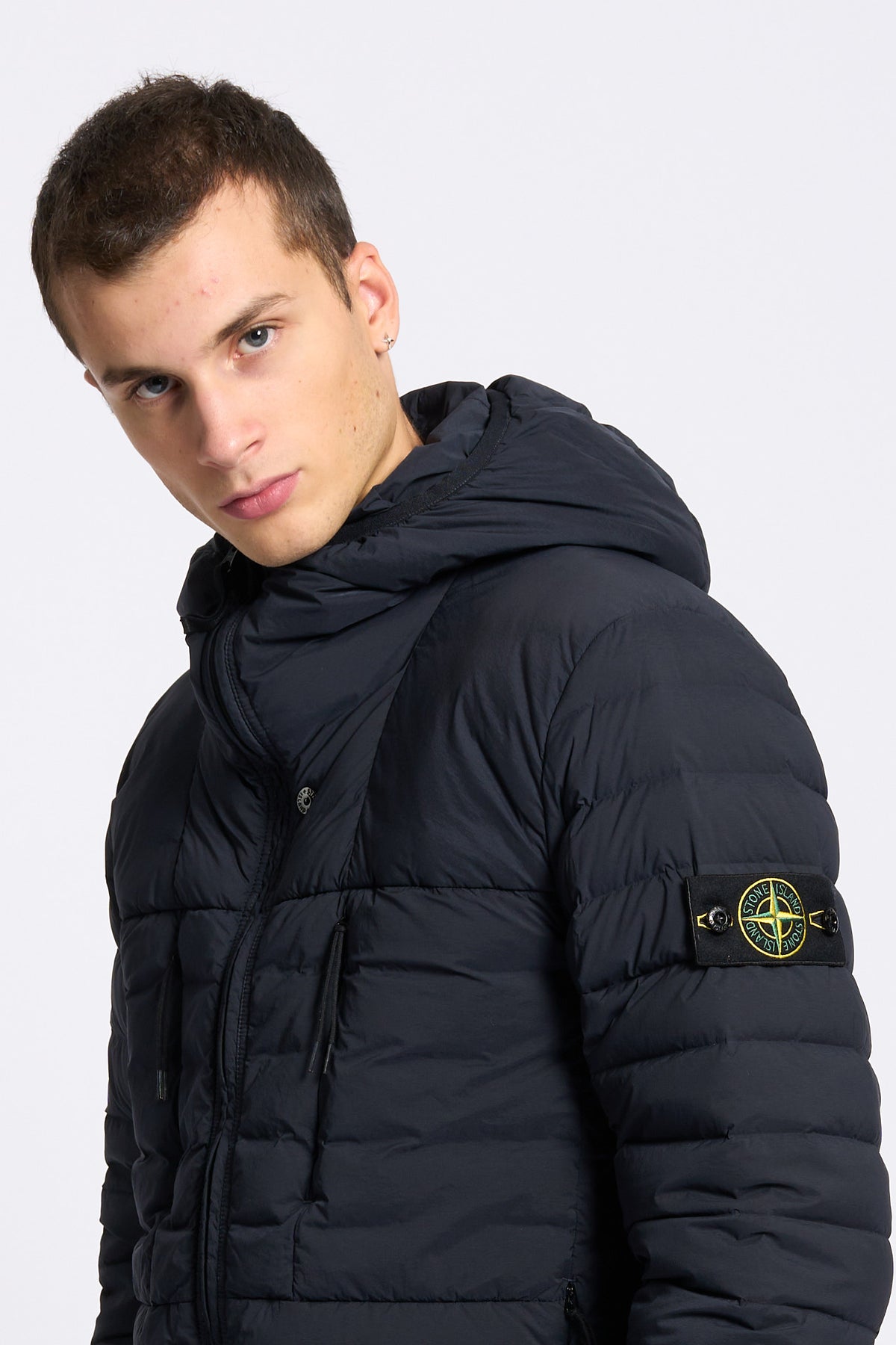 Stone island Piumino 100 Grammi Blu Uomo-3