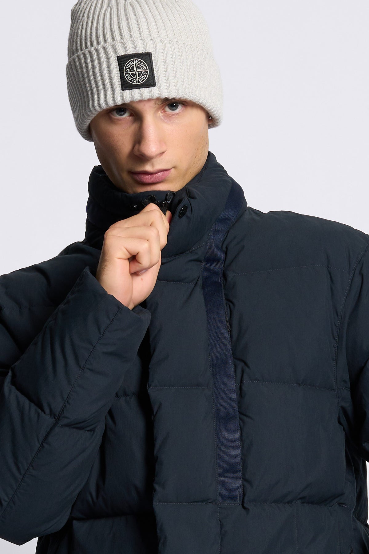 Stone island Piumino Cotton Blu Uomo-3