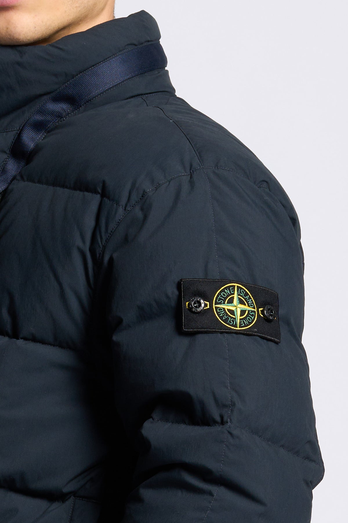 Stone island Piumino Cotton Blu Uomo-12