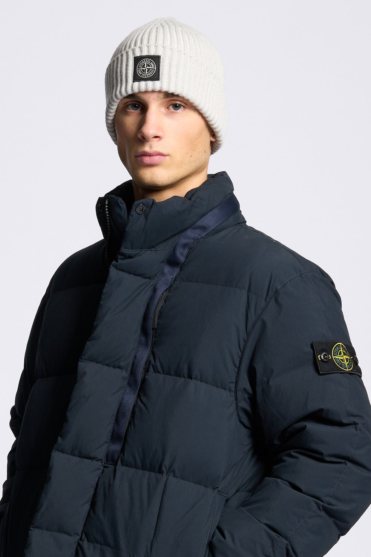 Stone island Piumino Cotton Blu Uomo-7