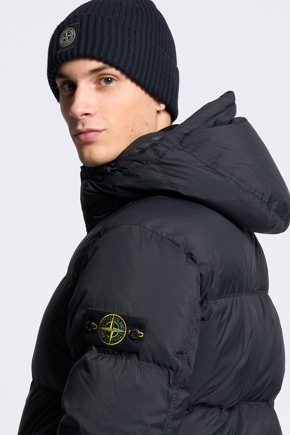 Stone island Piumino RipStop Cordura Nero Uomo-6