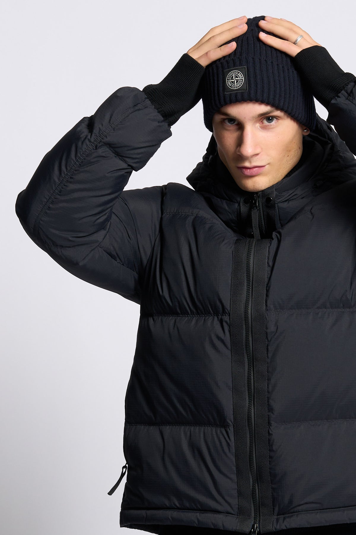 Stone island Piumino RipStop Cordura Nero Uomo-8
