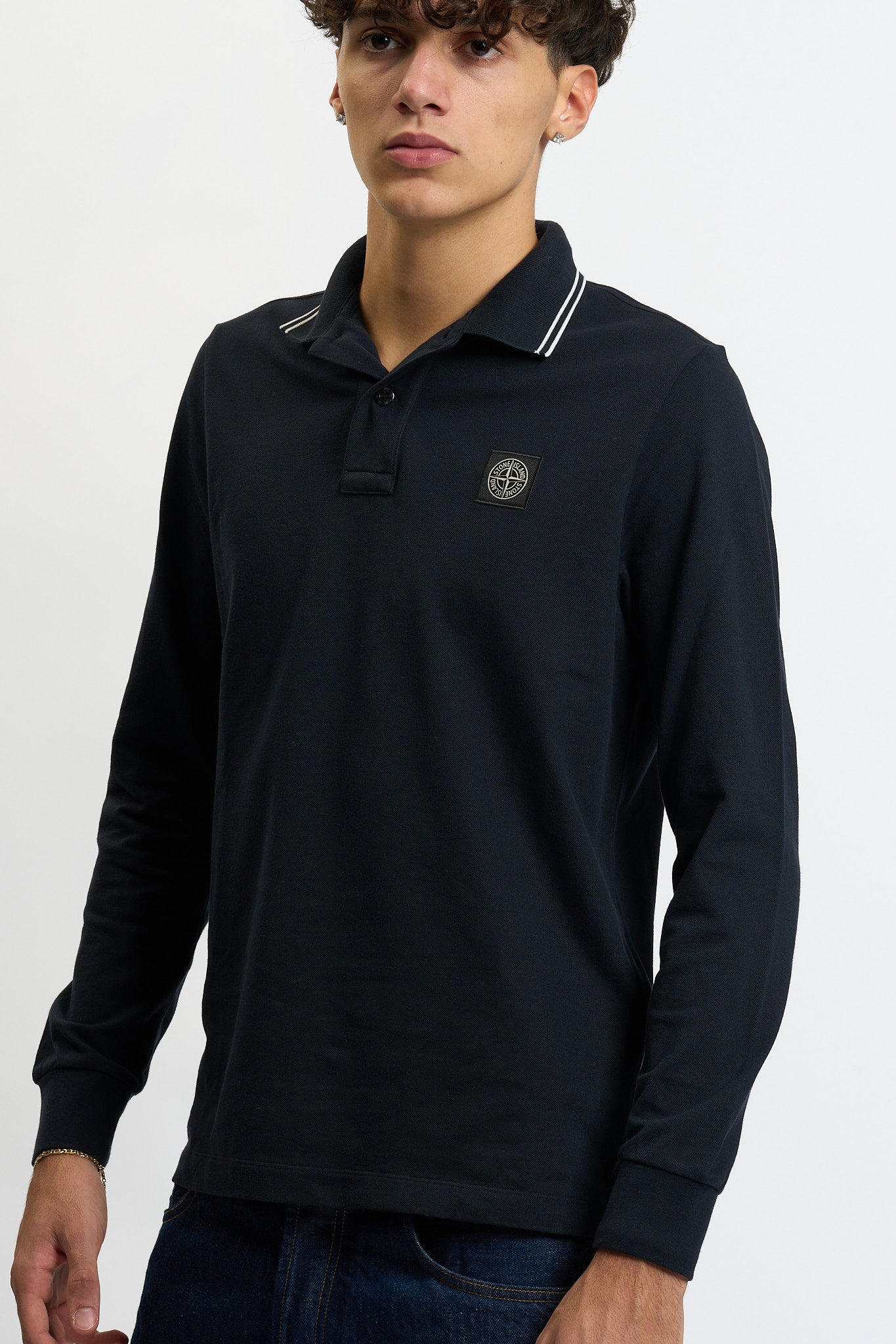 Stone island Polo Blu Uomo-5