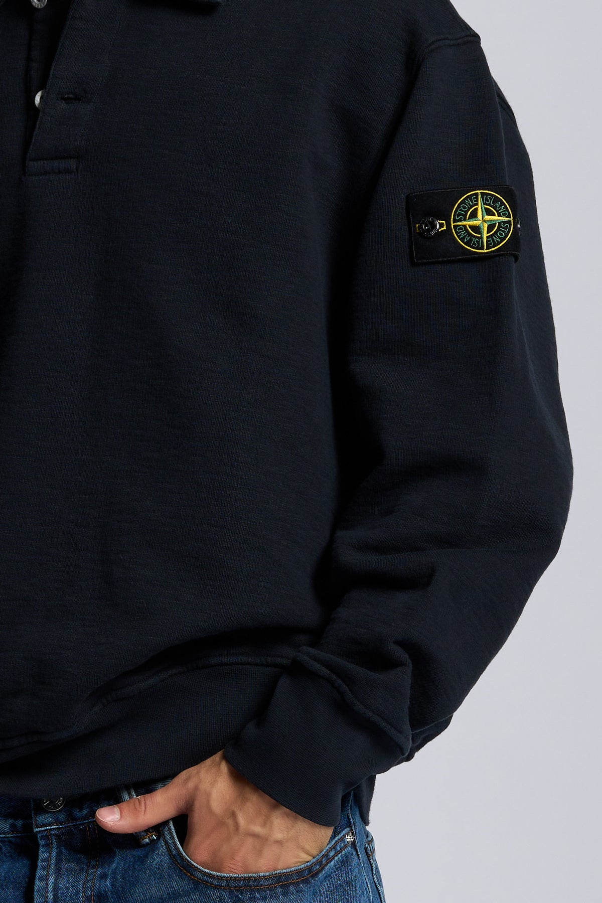 Stone island Polo Felpa Blu Uomo-4