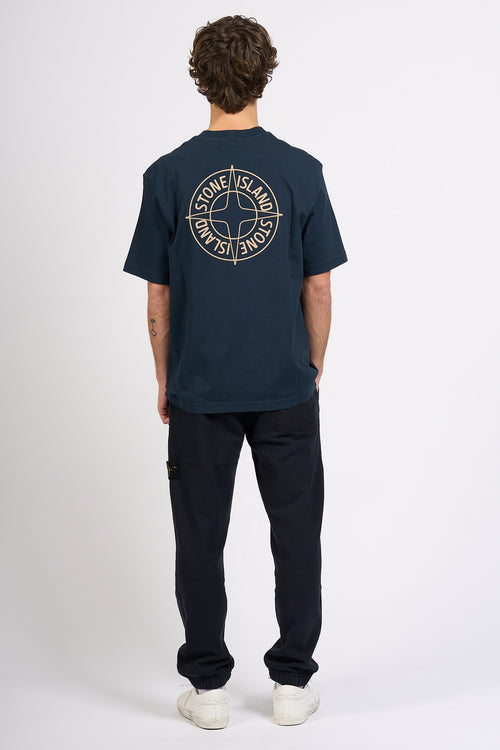 Stone island T-shirt Stampa Retro Blu Uomo