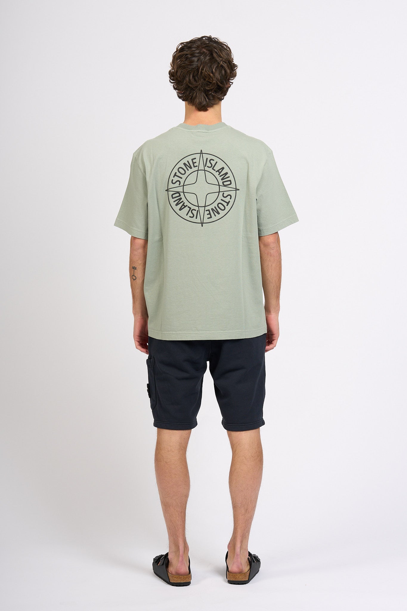 Stone island T-shirt Stampa Retro Salvia Uomo-7