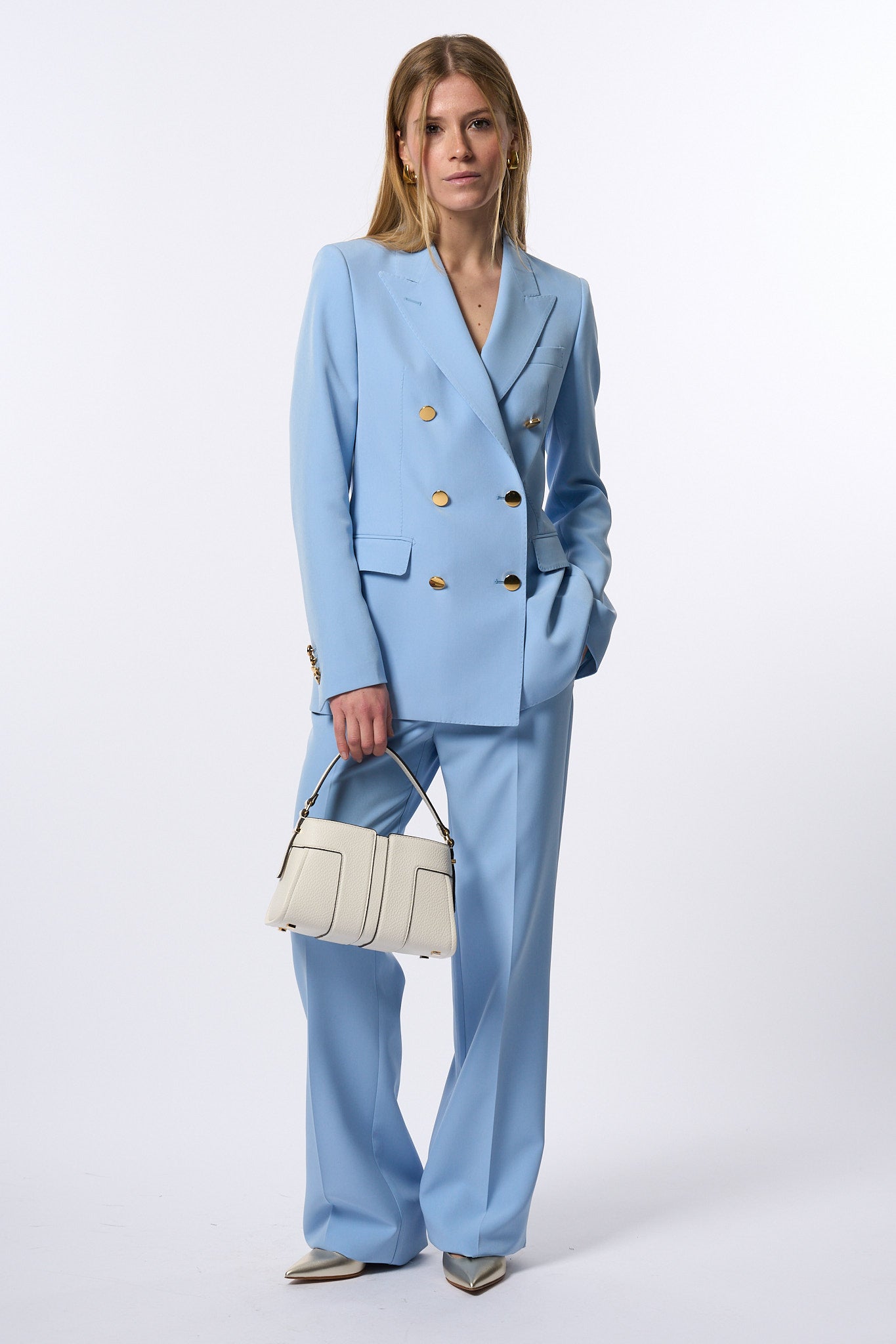 Tagliatore Abito Doppiopetto Azzurro Donna-1