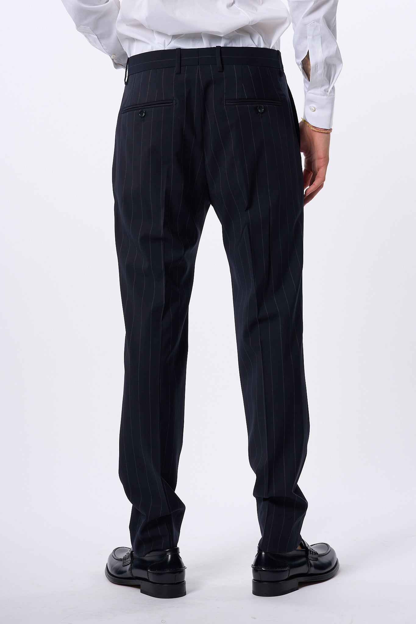 Tagliatore Abito Pino Lerario Gessato Blu Uomo-9
