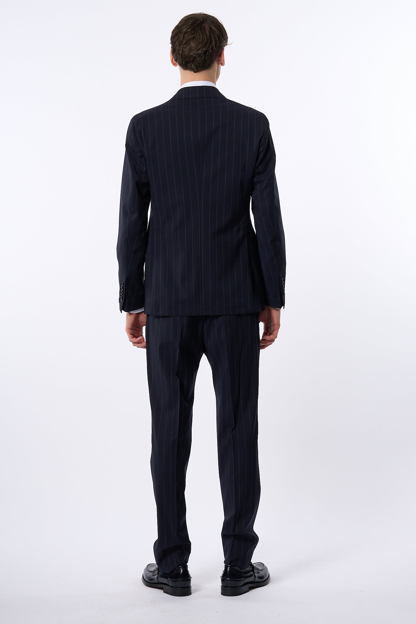 Tagliatore Abito Pino Lerario Gessato Blu Uomo-10