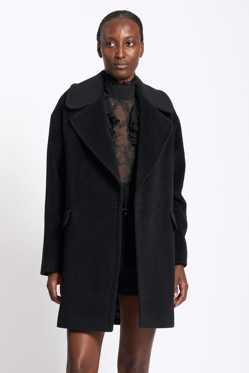 Tagliatore Cappotto ASTRID Over Nero Donna-2