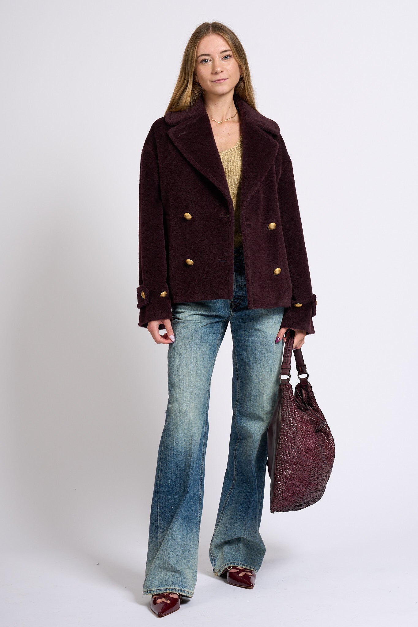 Tagliatore Cappotto Sheila Bordeaux Donna-9