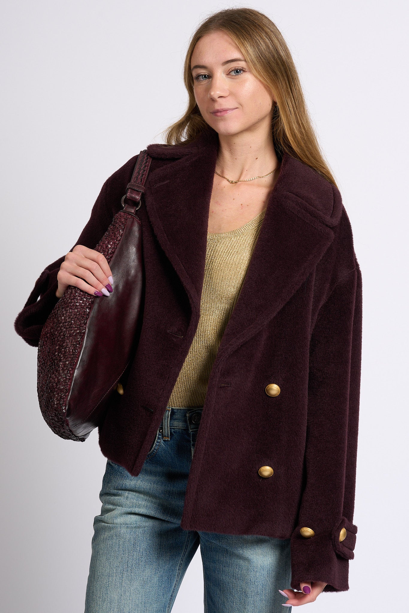 Tagliatore Cappotto Sheila Bordeaux Donna-3