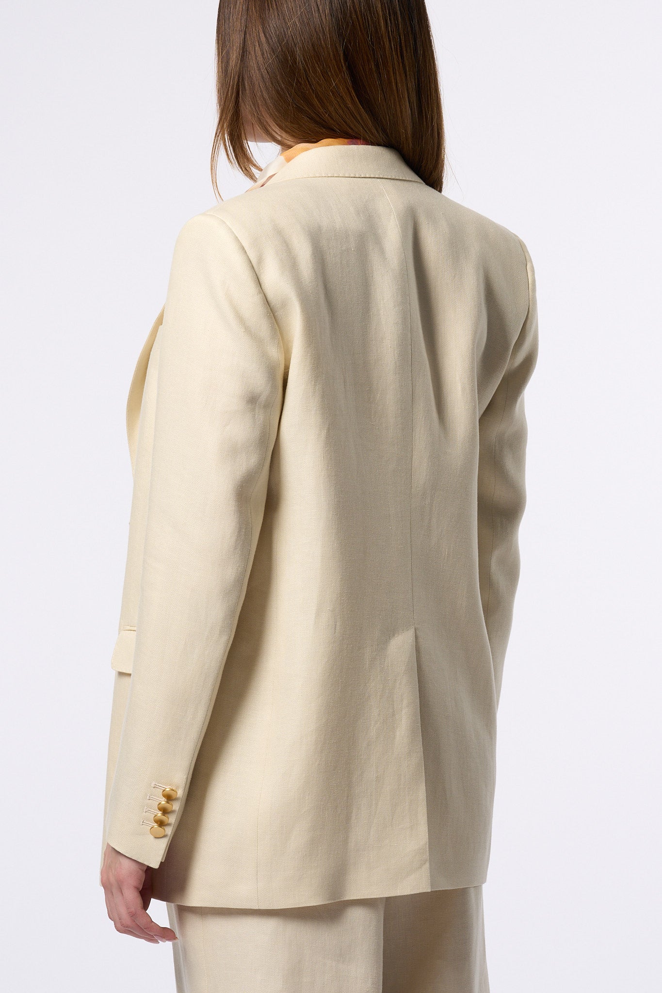 Tagliatore Giacca Lino Beige Donna-4