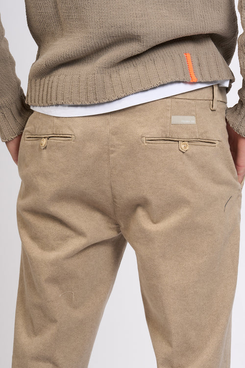 Teleria Zed Pantalone Capital Beige Uomo-2