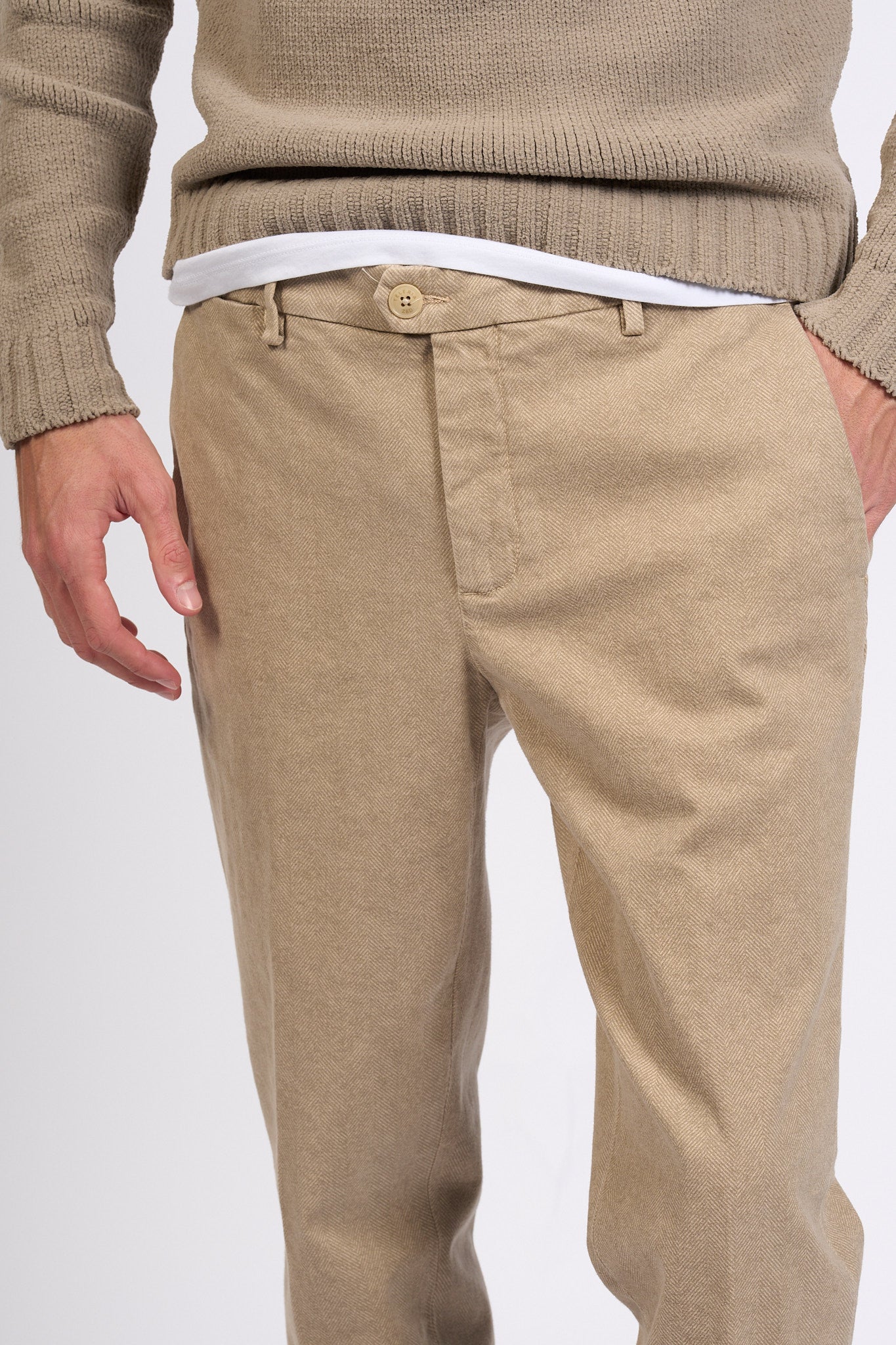 Teleria Zed Pantalone Capital Beige Uomo-6