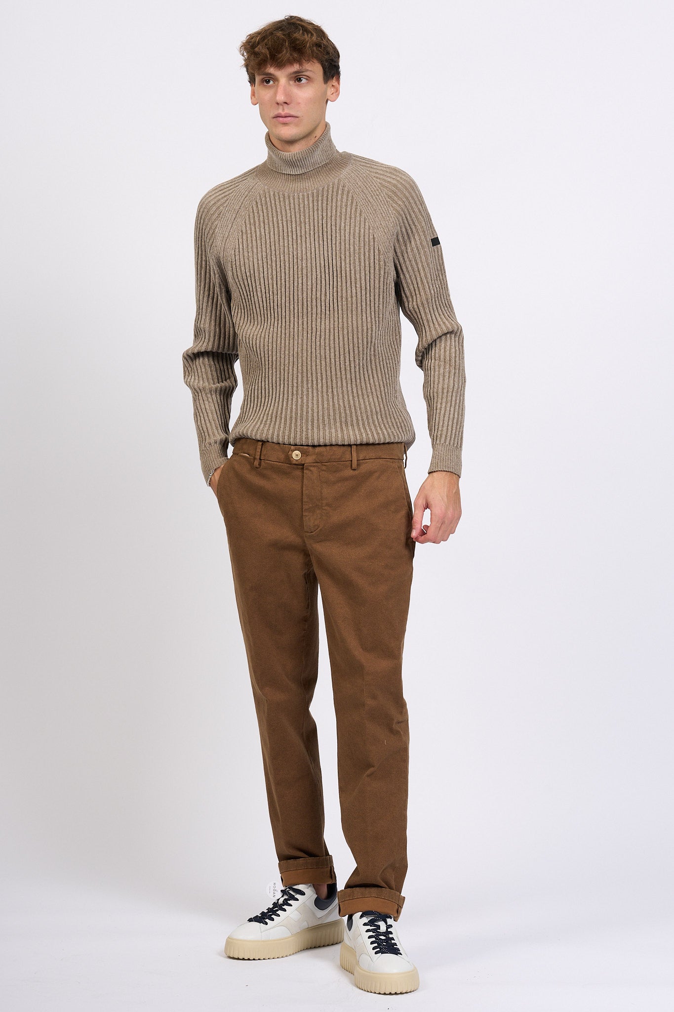 Teleria Zed Pantalone Capital Tabacco Uomo-3