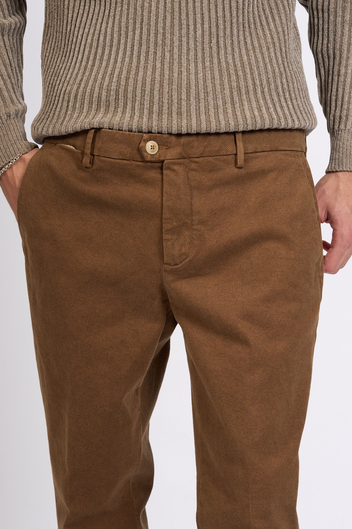 Teleria Zed Pantalone Capital Tabacco Uomo-6