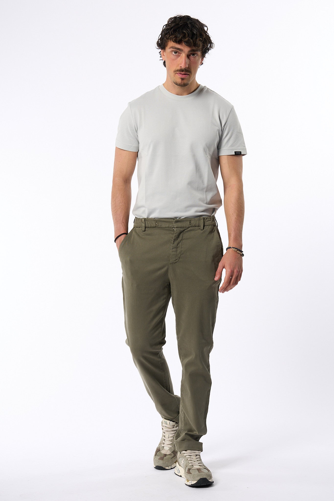 Teleria Zed Pantalone Con Coulisse Militare Uomo-3