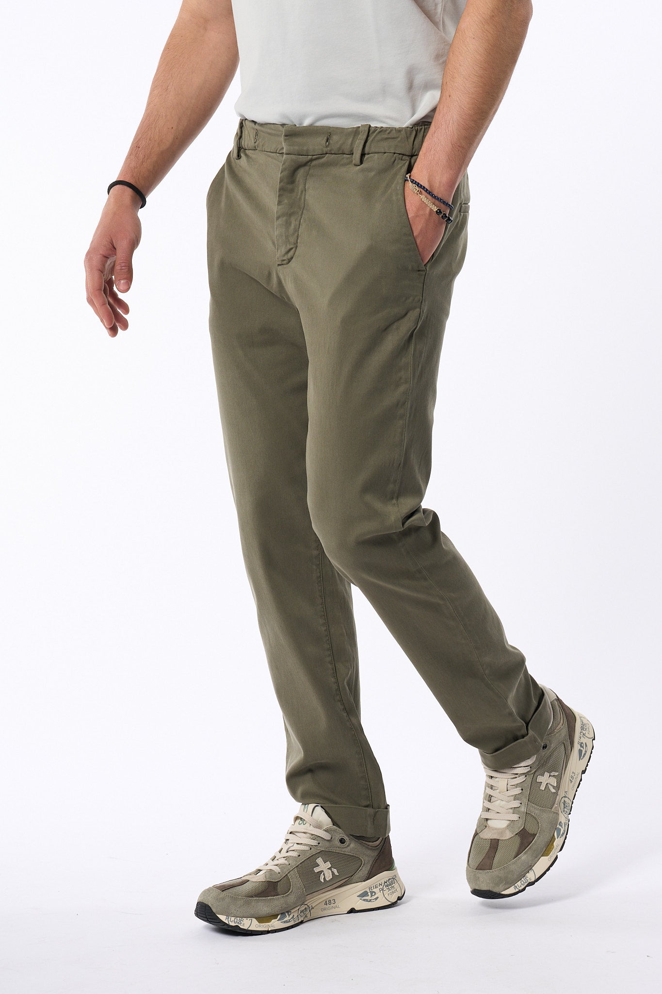 Teleria Zed Pantalone Con Coulisse Militare Uomo-1