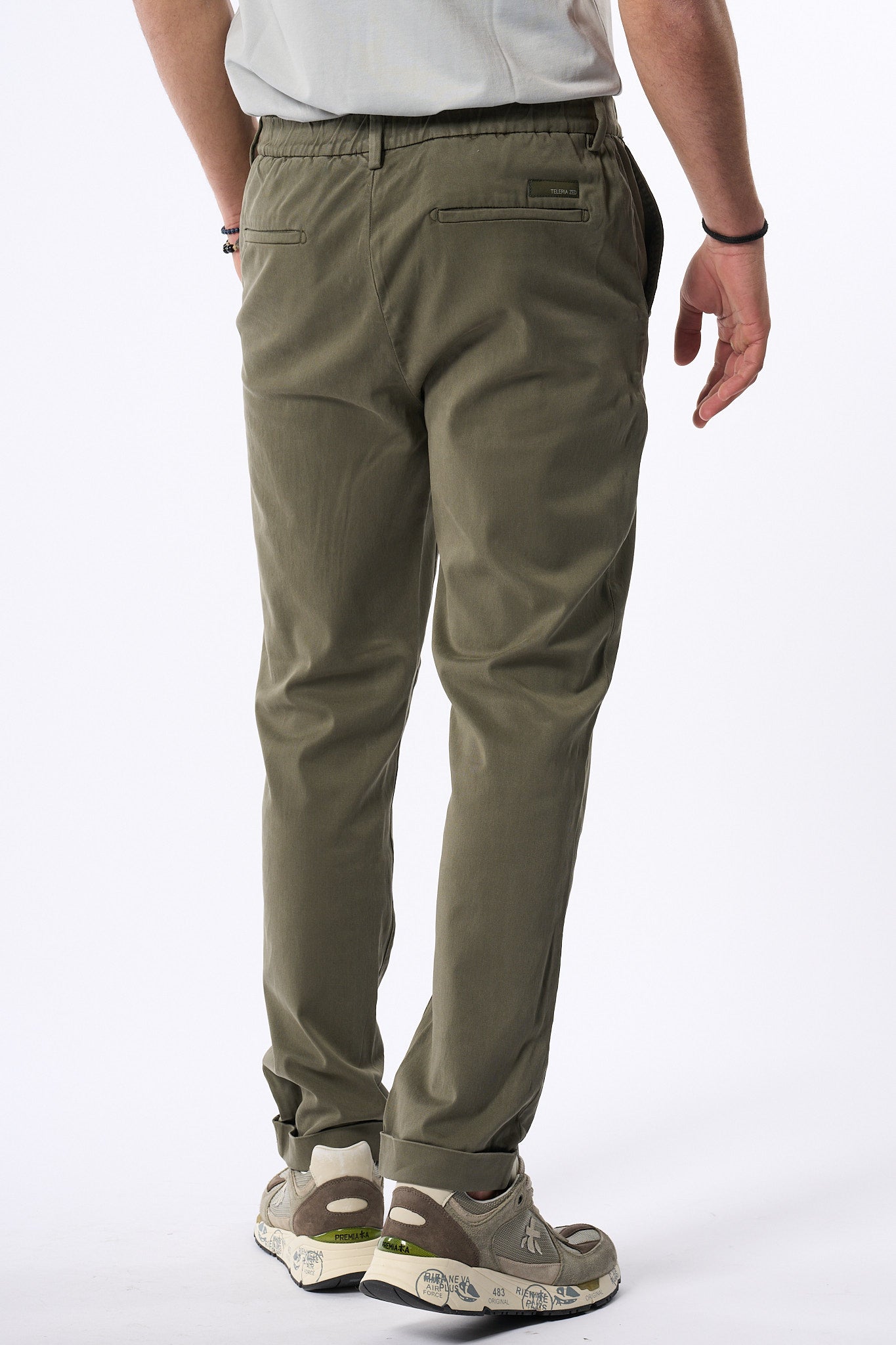 Teleria Zed Pantalone Con Coulisse Militare Uomo-4