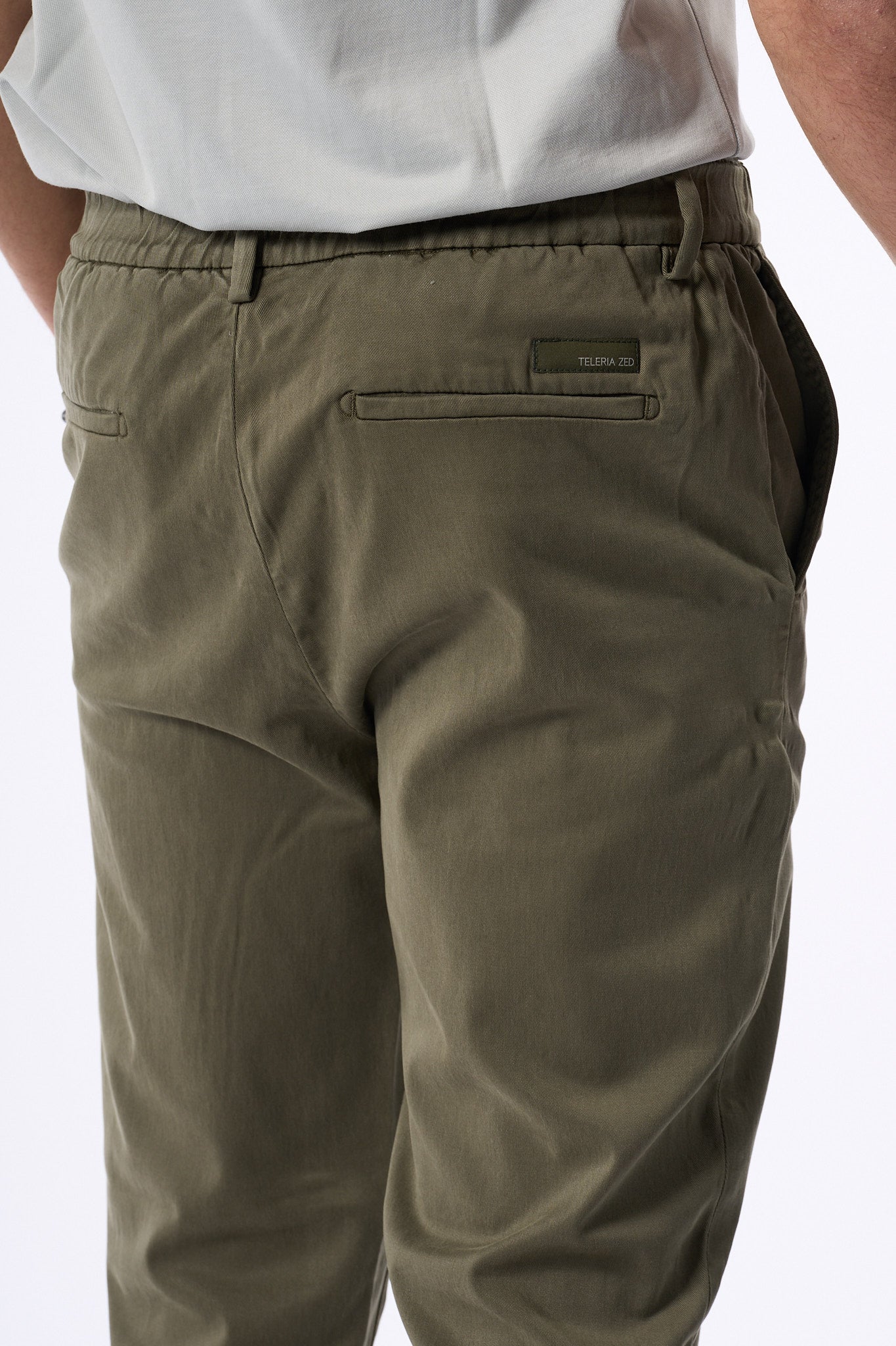 Teleria Zed Pantalone Con Coulisse Militare Uomo-6