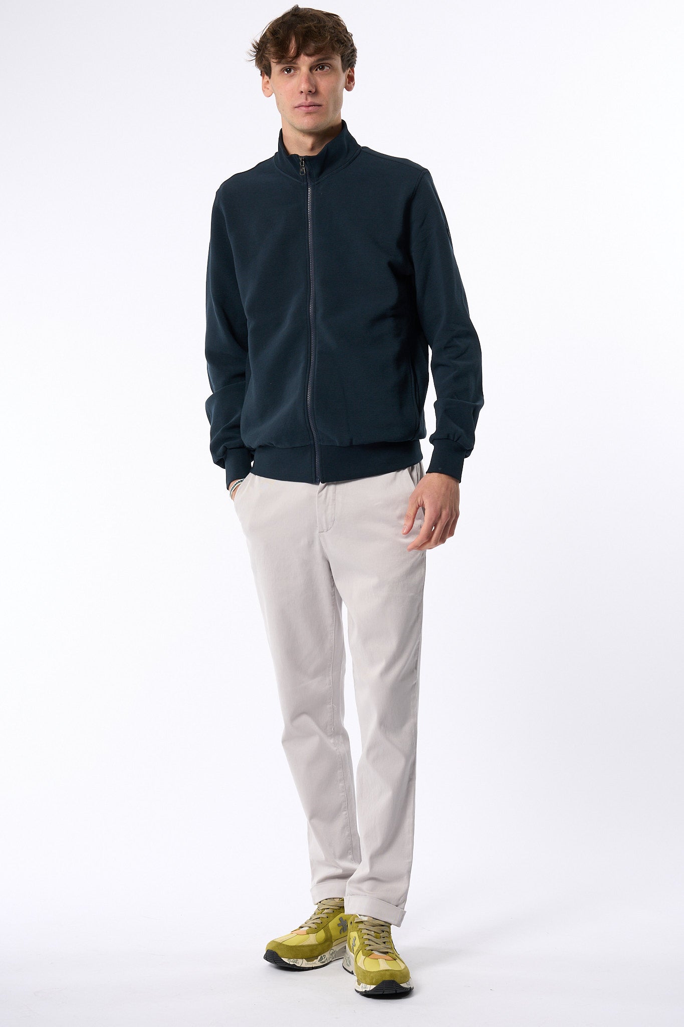 Teleria Zed Pantalone Con Coulisse Sasso Uomo-3