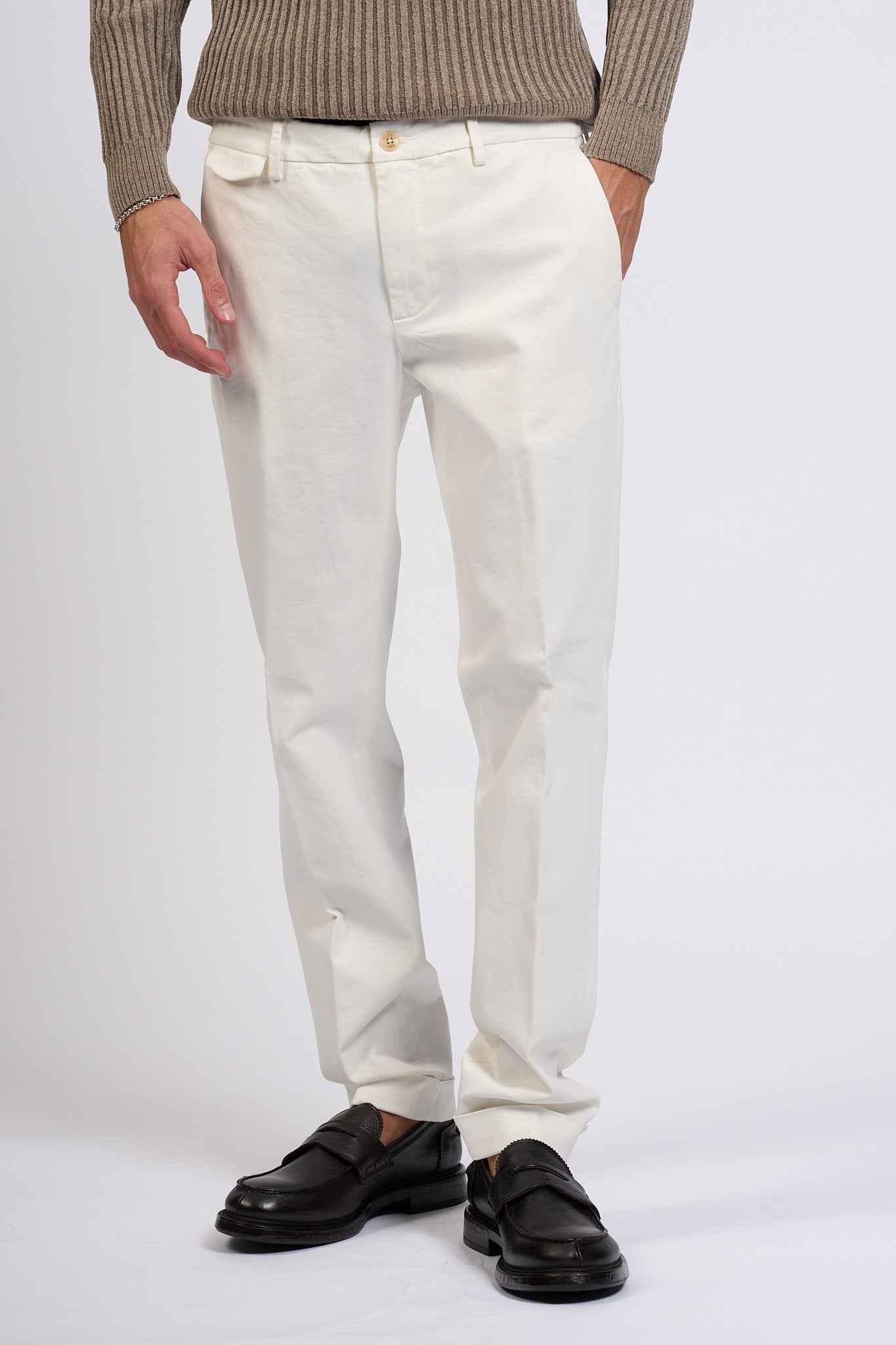 Teleria Zed Pantalone Edward Naturale Uomo-4