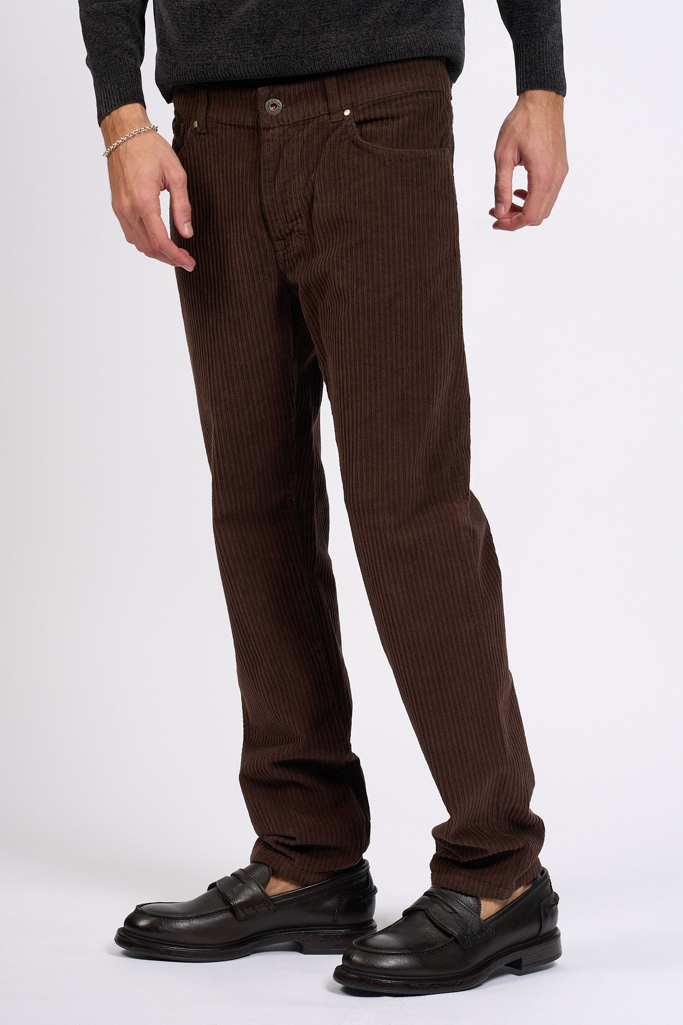 Teleria Zed Pantalone Mark Marrone Uomo-2