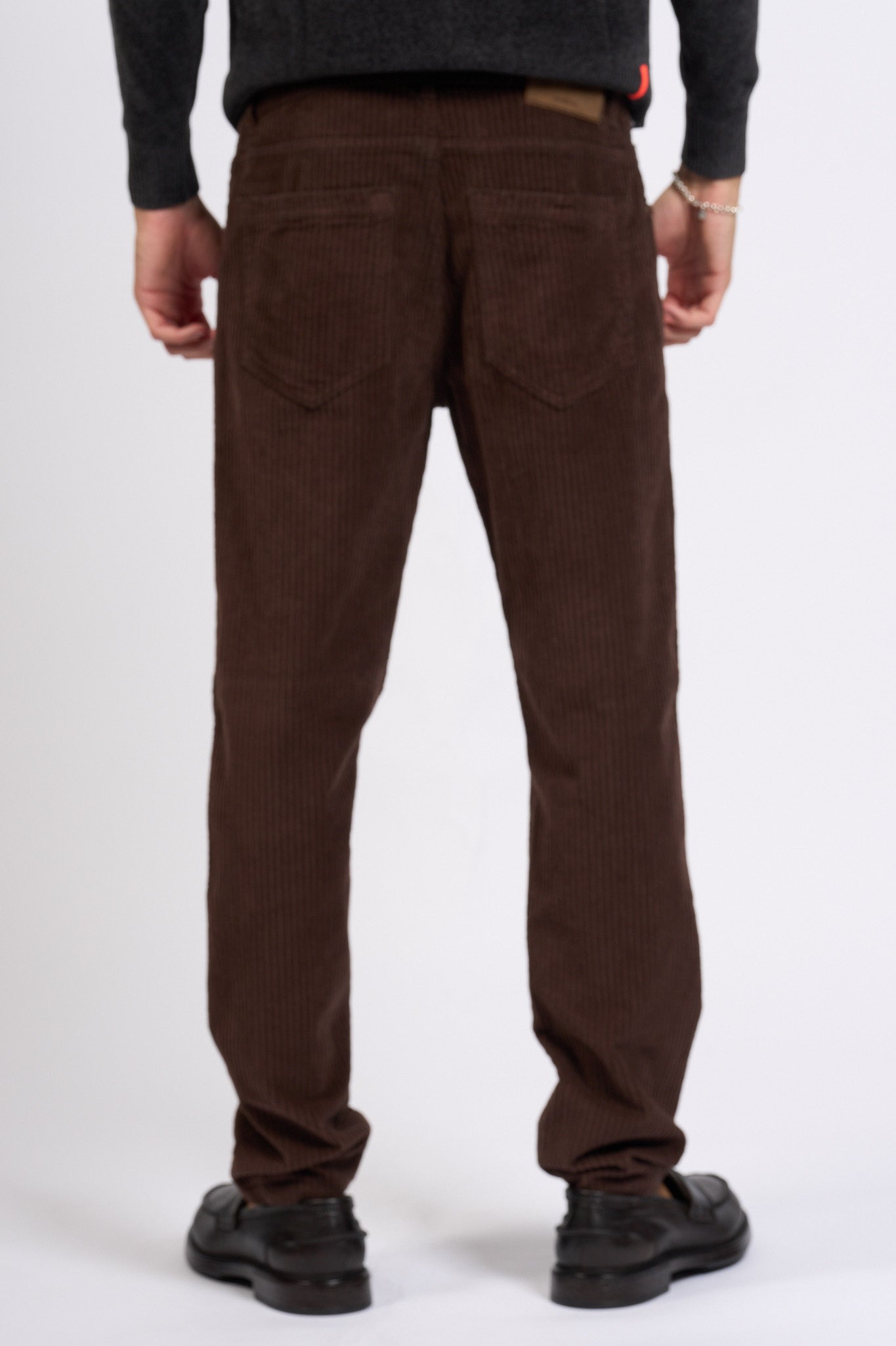 Teleria Zed Pantalone Mark Marrone Uomo-3