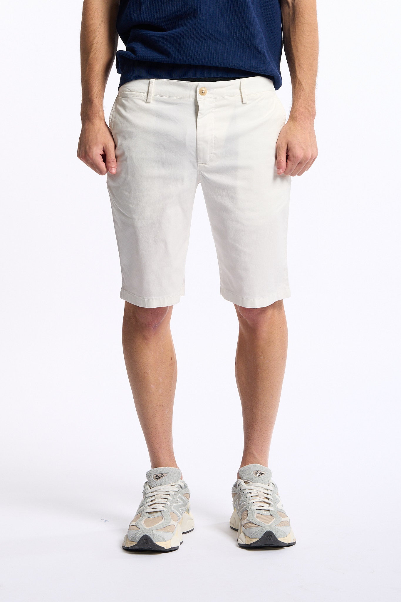 Teleria zed Bermuda Silver Bianco Uomo-4
